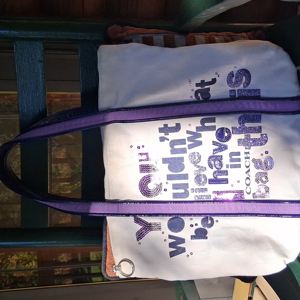 CoachXPoppy Glam Tote, HTF!